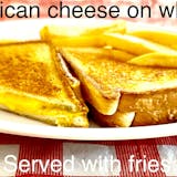 Grilled Cheese Sandwich with French Fries