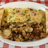 Two Eggs Western Omelette Breakfast